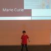 Antonio talking about Marie Curie